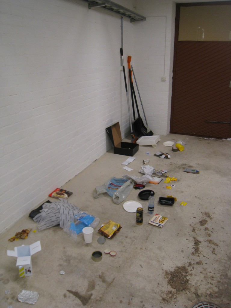 This is the waste I generated in my first few days at the residency house here...